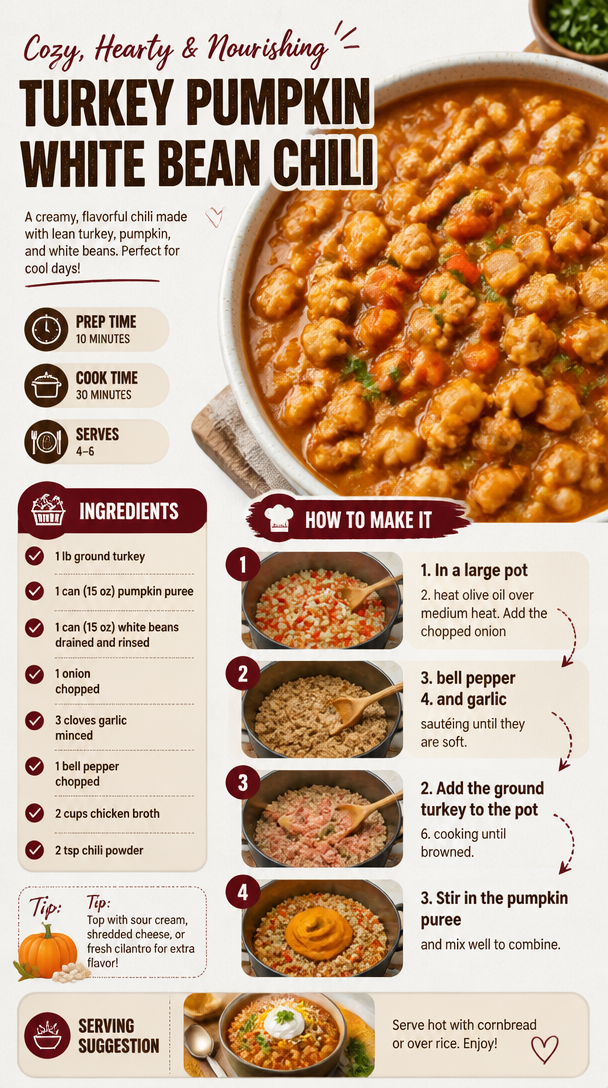 Turkey Pumpkin White Bean Chili