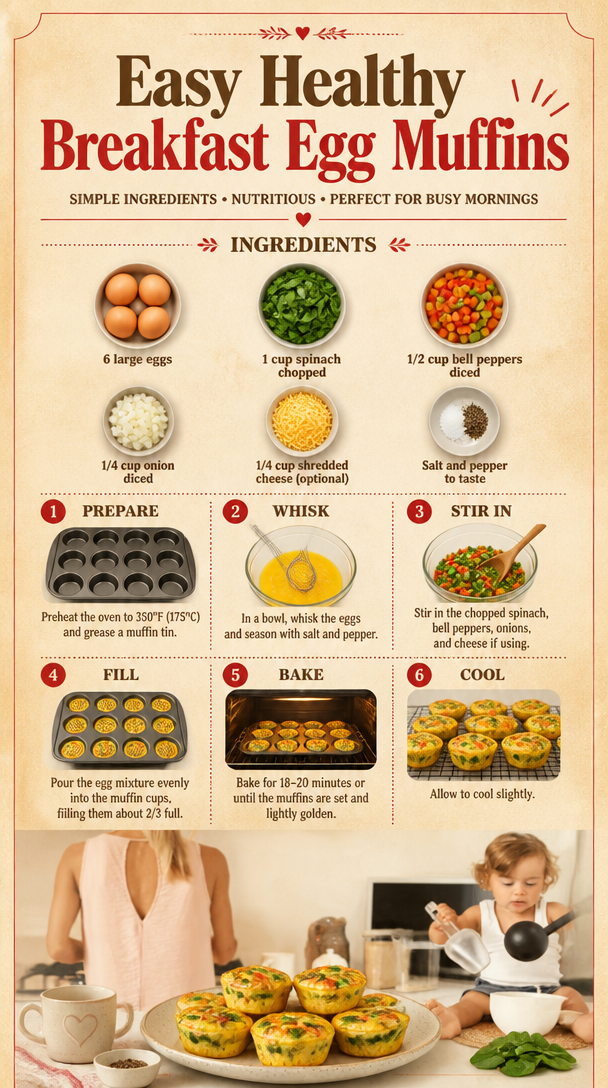 Easy Healthy Breakfast Egg Muffins