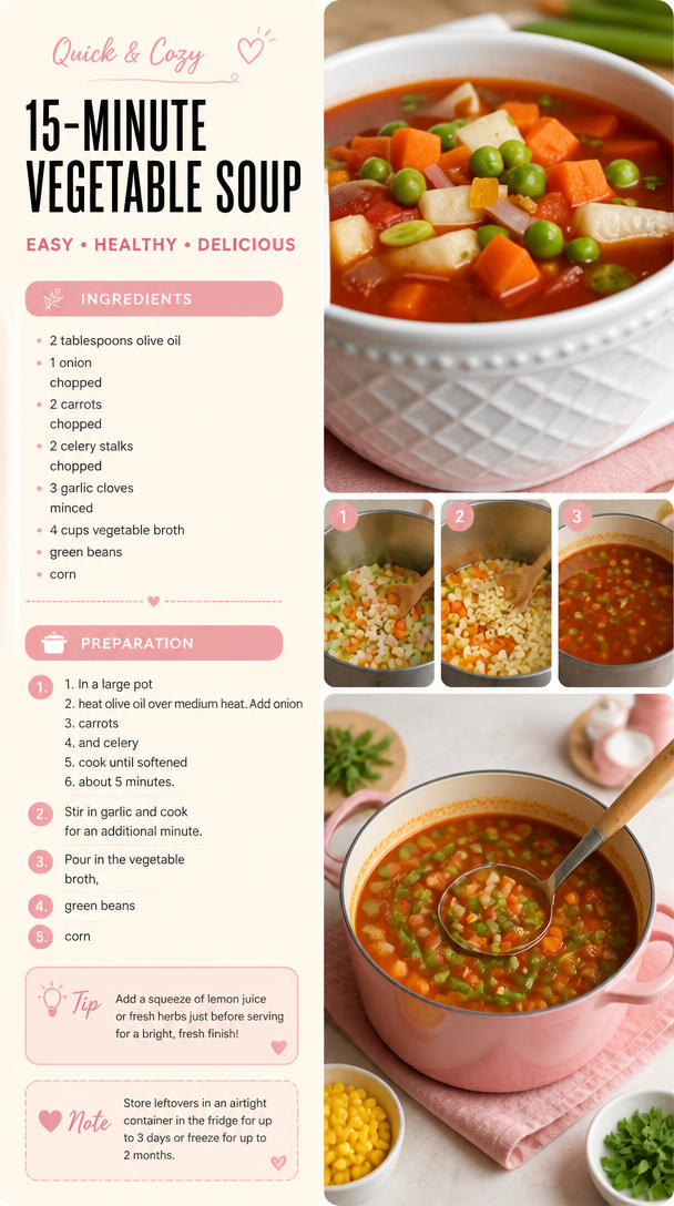 15-Minute Vegetable Soup