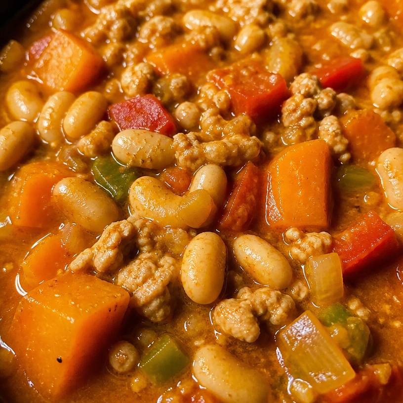 Turkey Pumpkin White Bean Chili