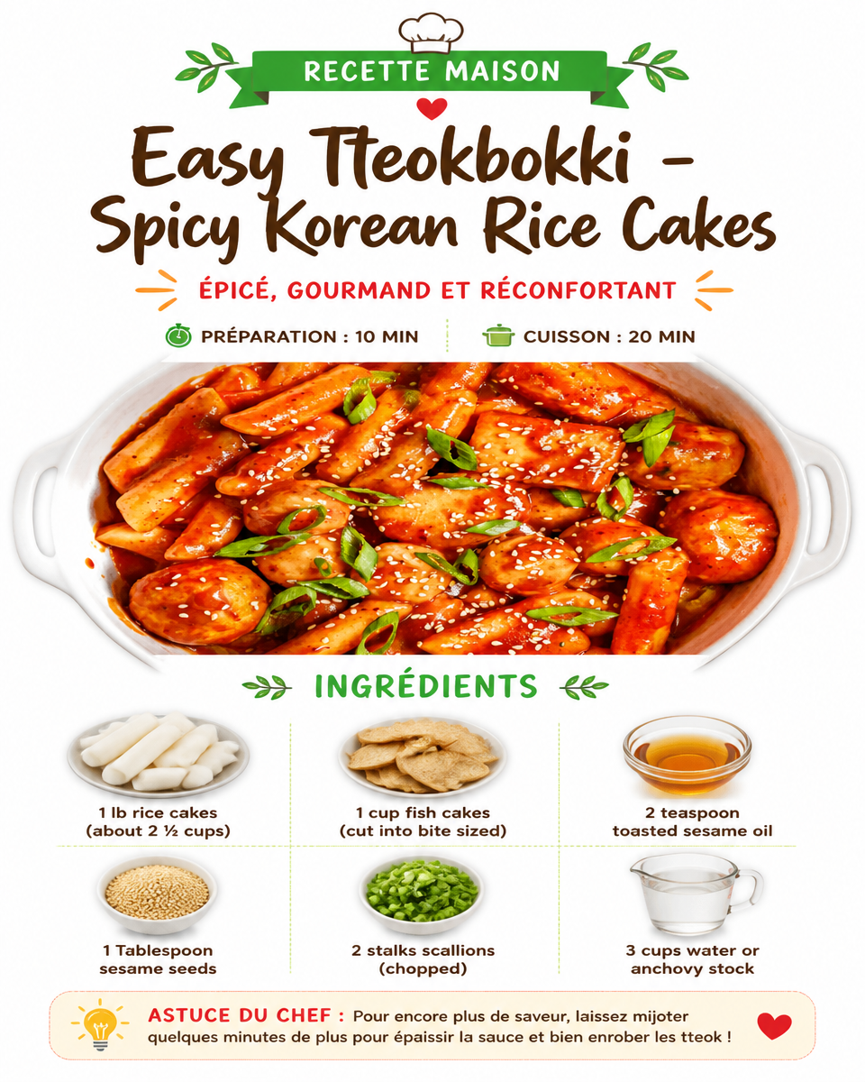 Easy Tteokbokki - Spicy Korean Rice Cakes