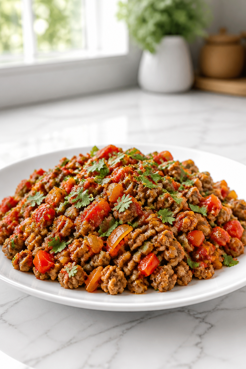 Quick Spicy Ground Turkey Skillet Quick Dinner Idea