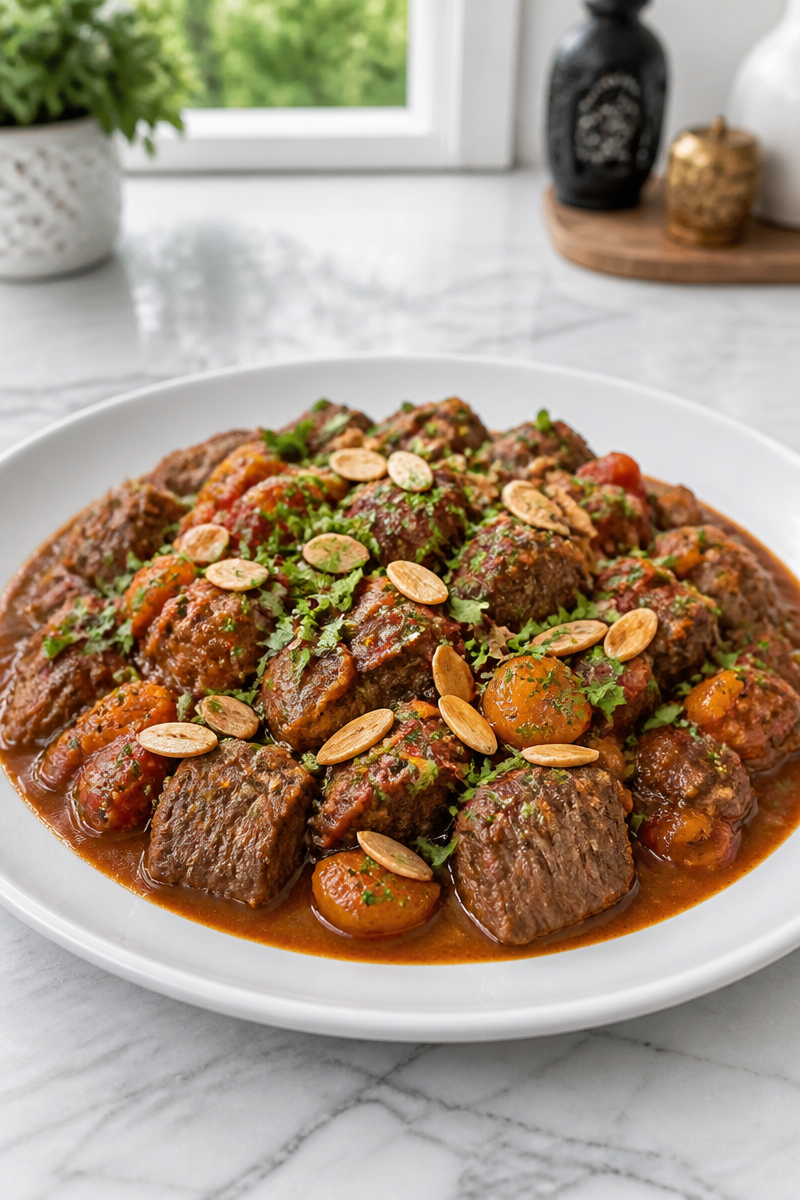 Authentic Moroccan Beef Tagine African Food