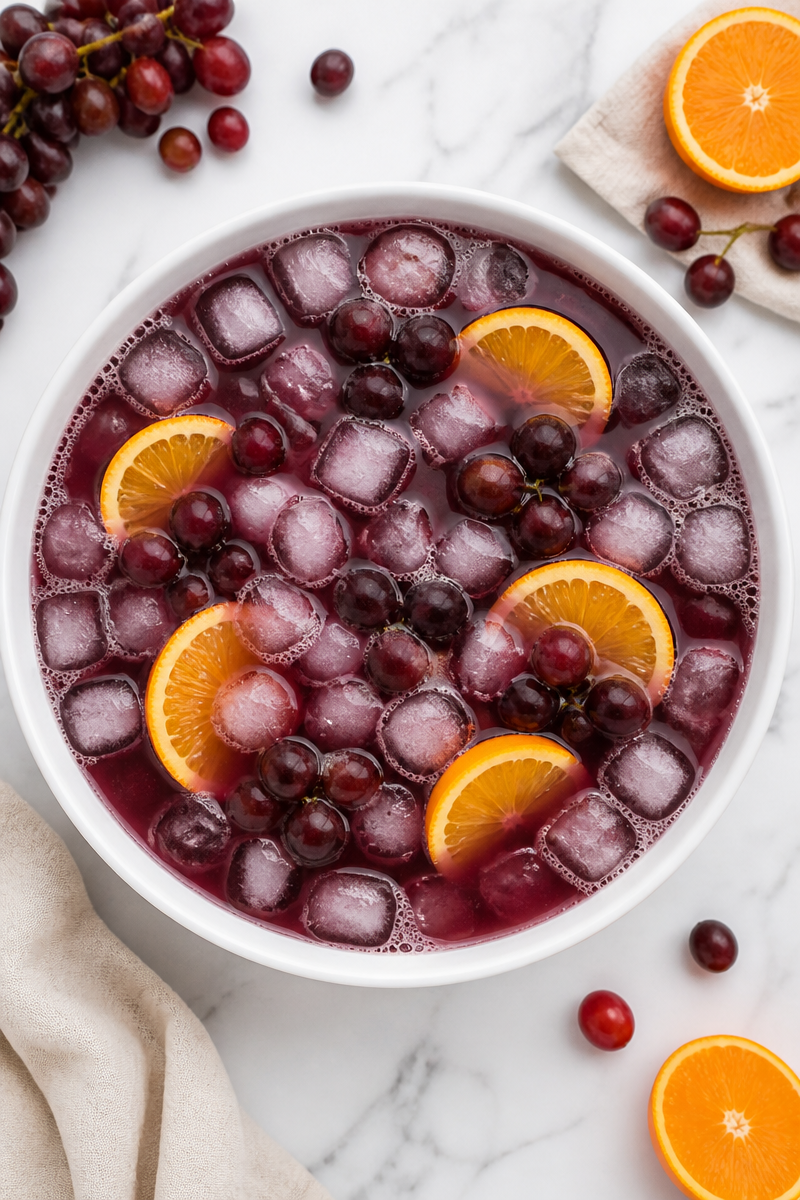Alcohol Free Purple Witches Brew Halloween Mocktail Drink
