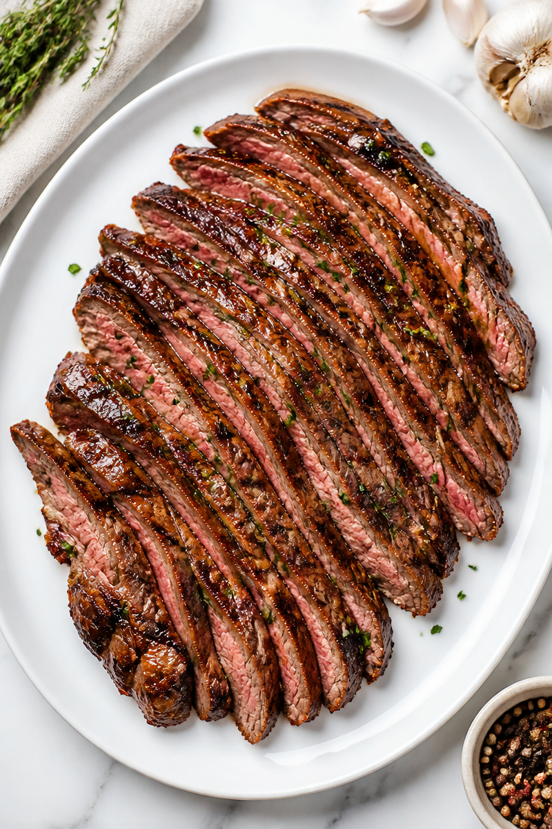 Balsamic Glazed Grilled Flank Steak Recipe