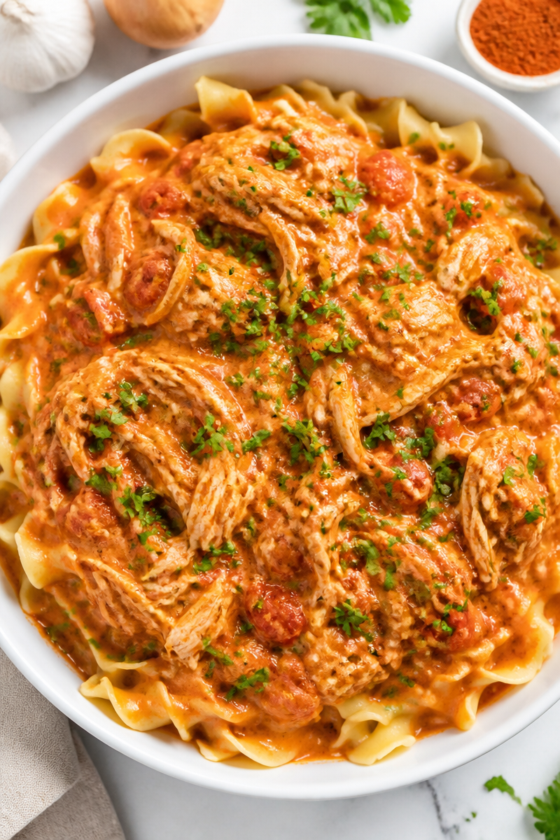 Slow Cooker Authentic Hungarian Chicken Paprikash