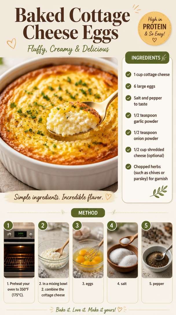 Baked Cottage Cheese Eggs