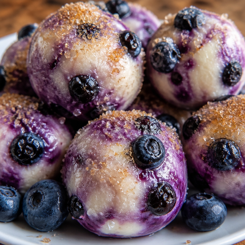 Blueberry Greek Yogurt Bites