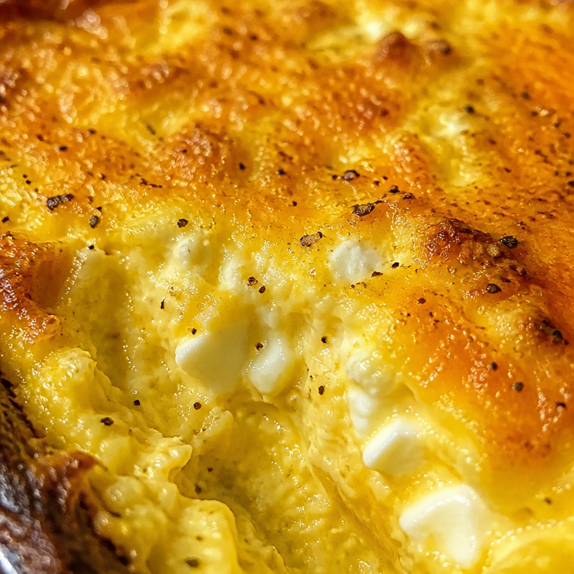 Baked Cottage Cheese Eggs