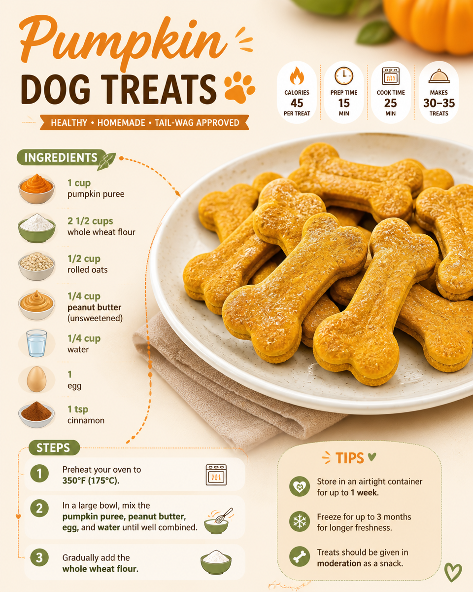 Pumpkin Dog Treats