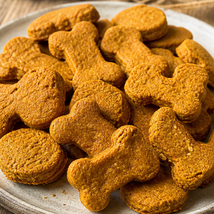 Pumpkin and Applesauce Dog Treats