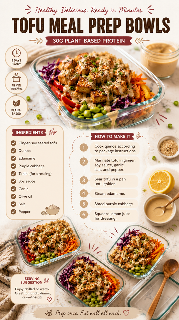 Tofu Meal Prep Bowls