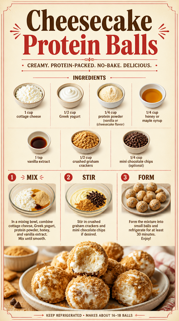 Cheesecake Protein Balls