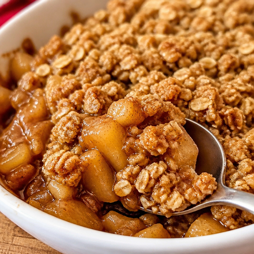 Healthy Breakfast Apple Crumble