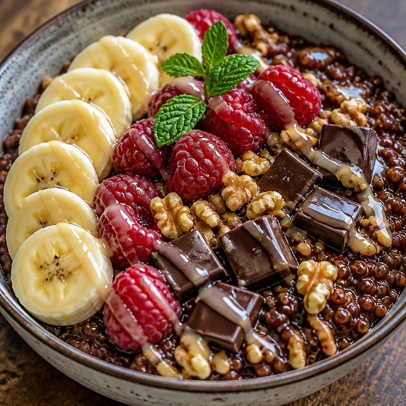Chunky Monkey Quinoa Breakfast Bowl
