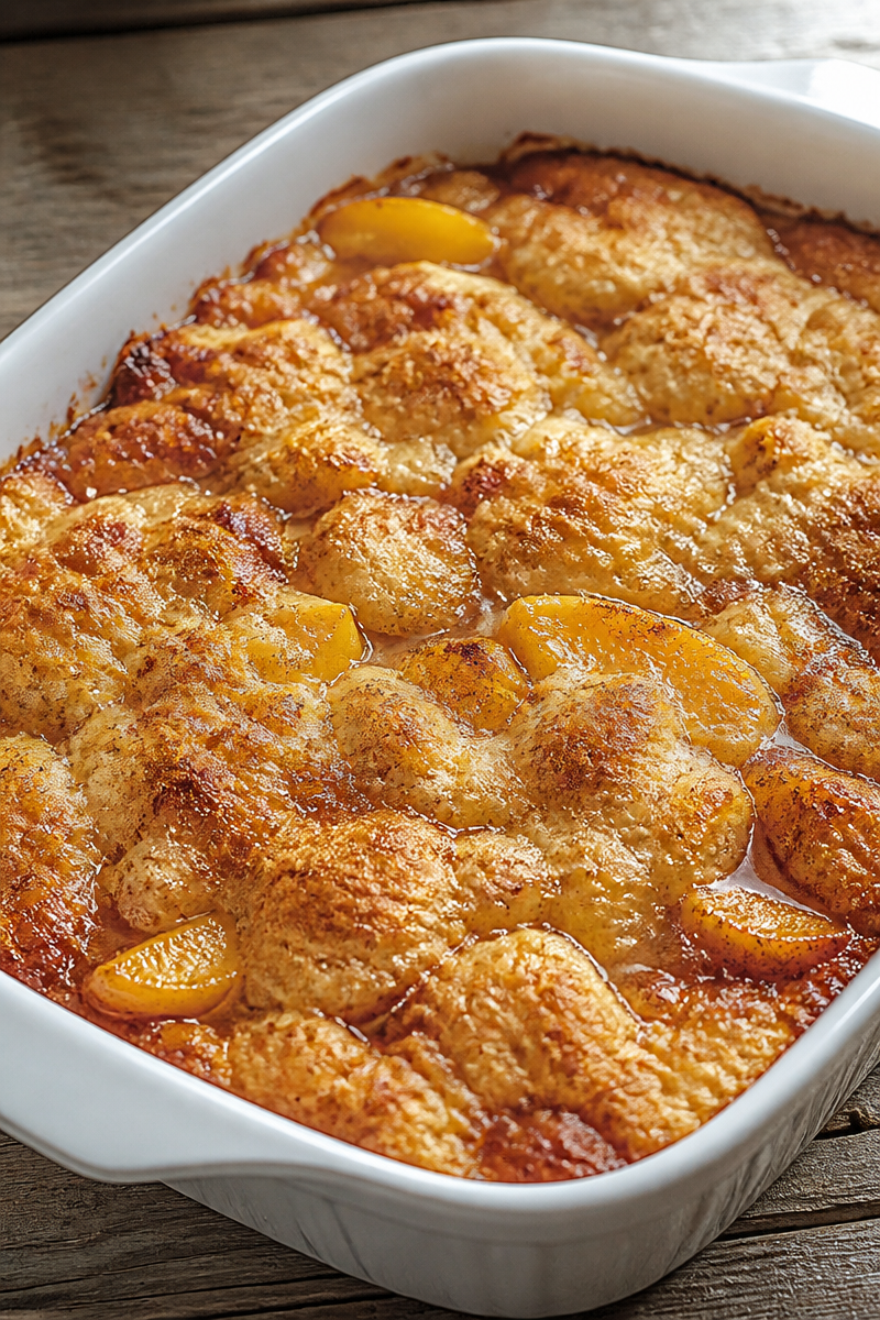 Quick and Easy Peach Cobbler