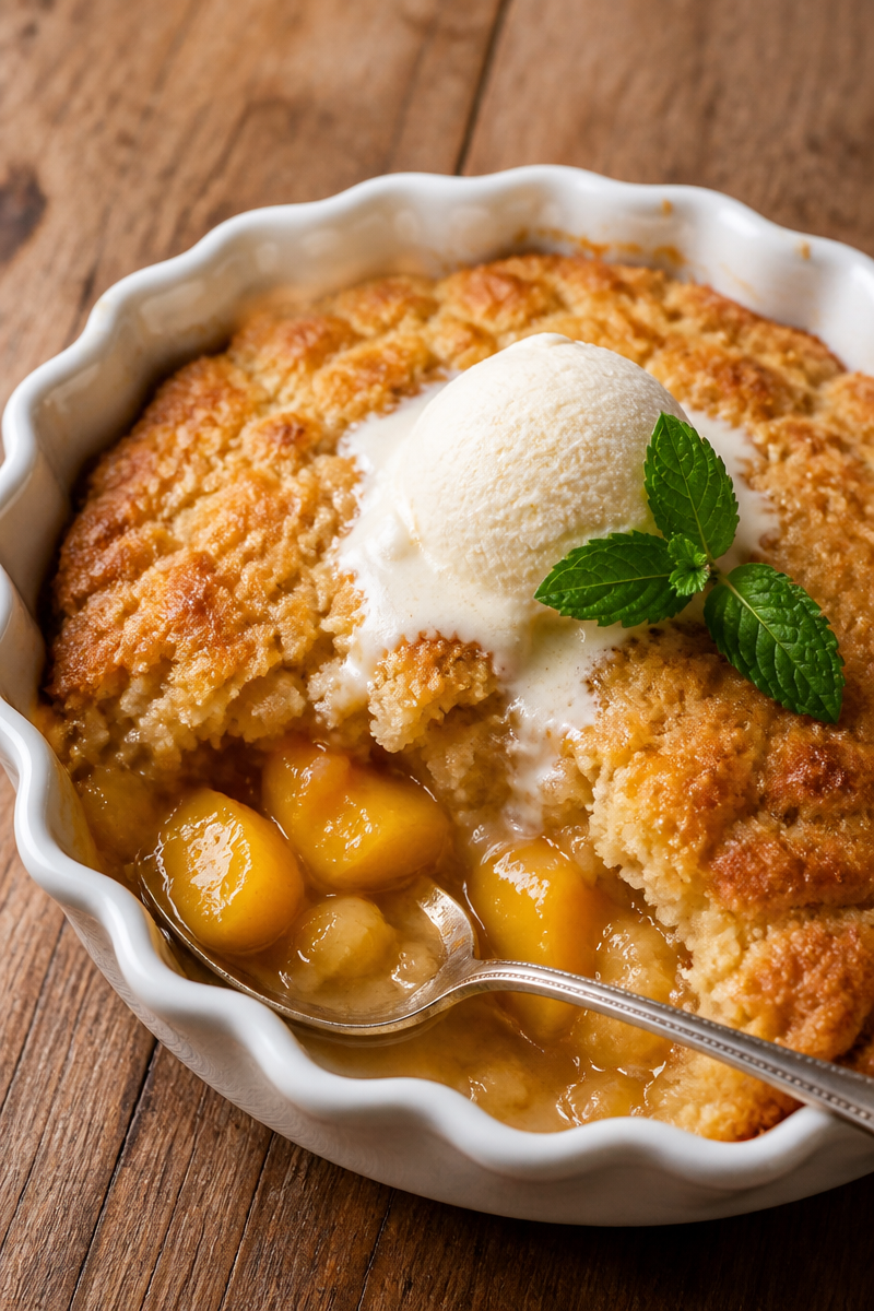 Classic Oven-Baked Peach Cobbler