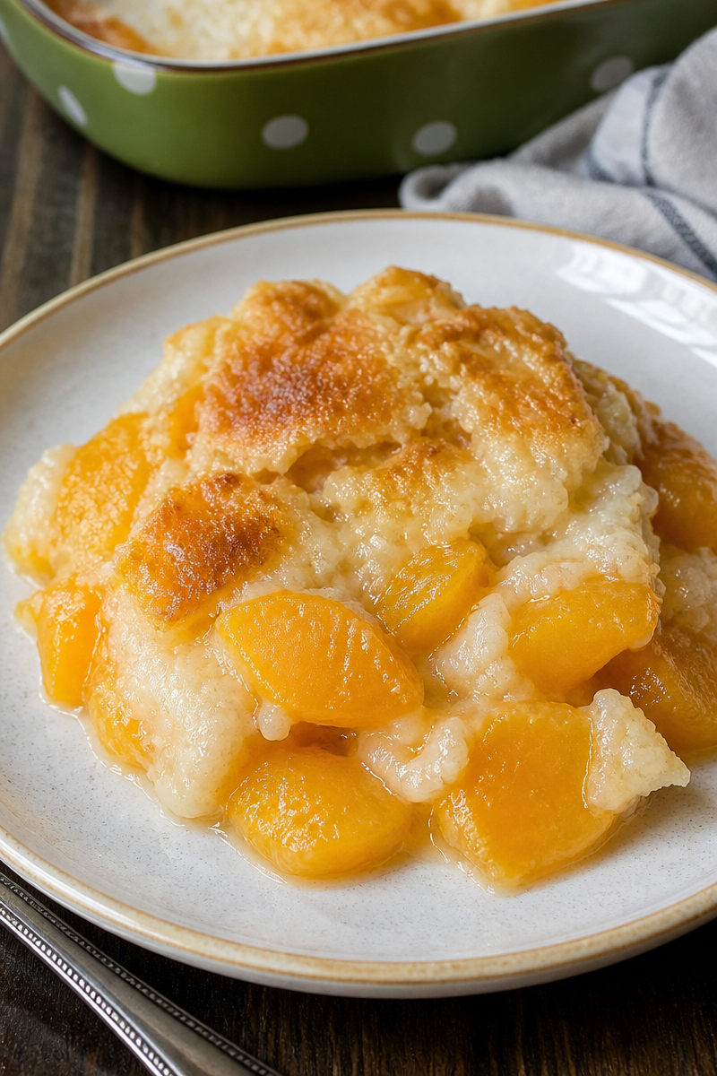 Easy Peach Cobbler Recipe - Made From Scratch with Canned Peaches! | How to make peach cobbler, Peach cobbler dessert ideas, Super easy peach cobbler recipe
