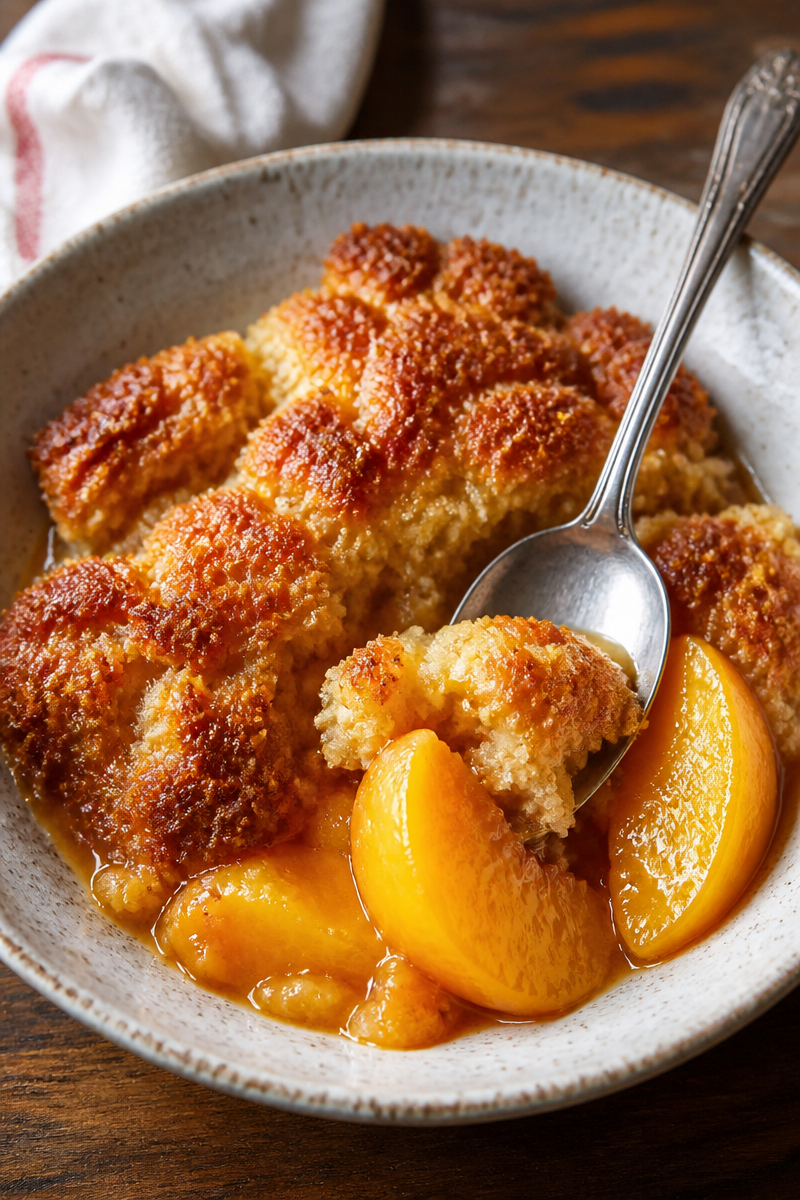 Homemade Peach Cobbler