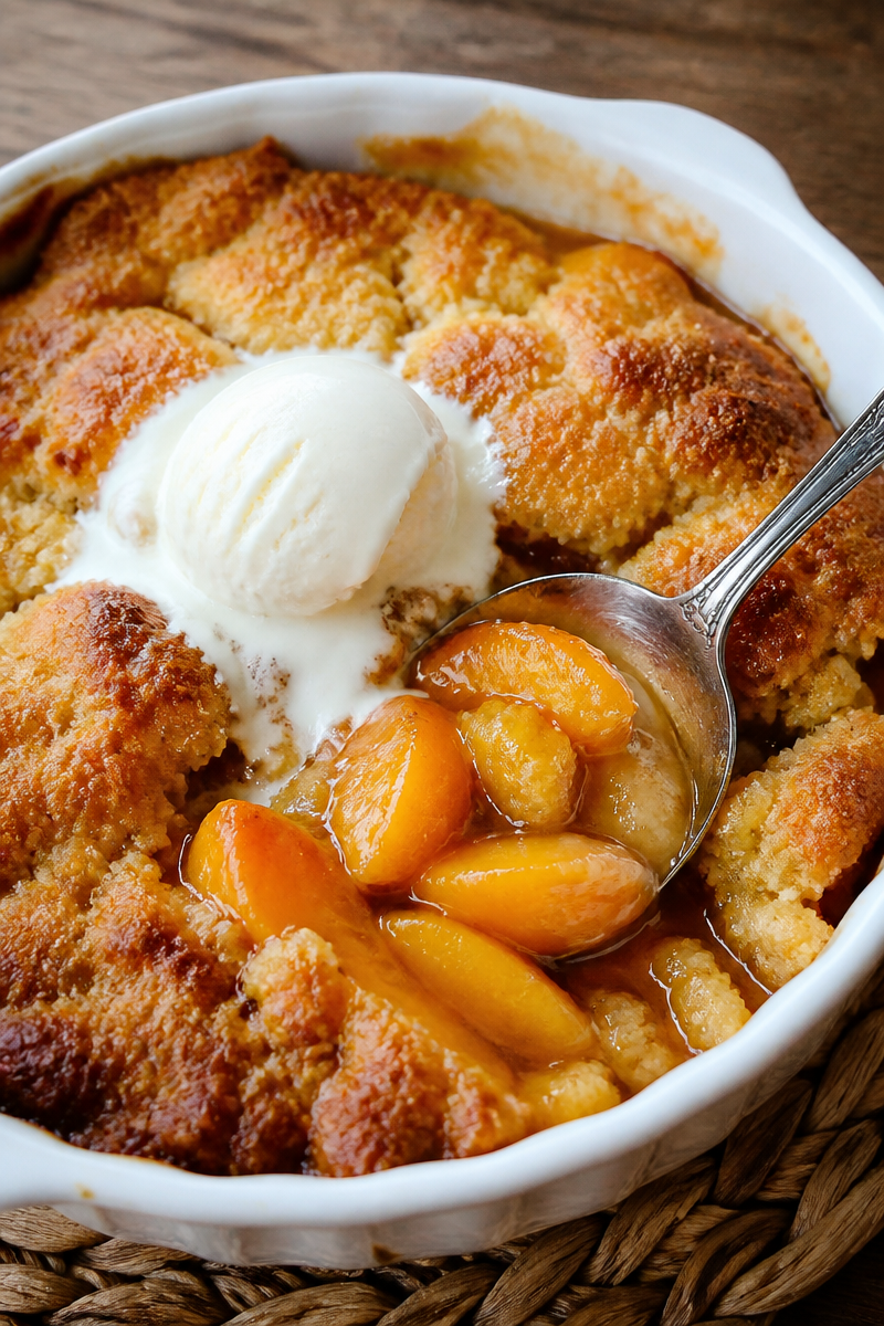 Easy Southern Peach Cobbler