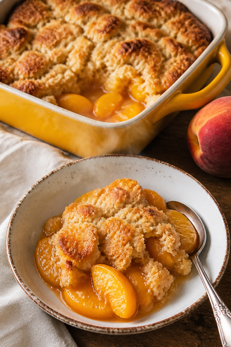 Pioneer Woman's Peach Cobbler With Canned Peaches
