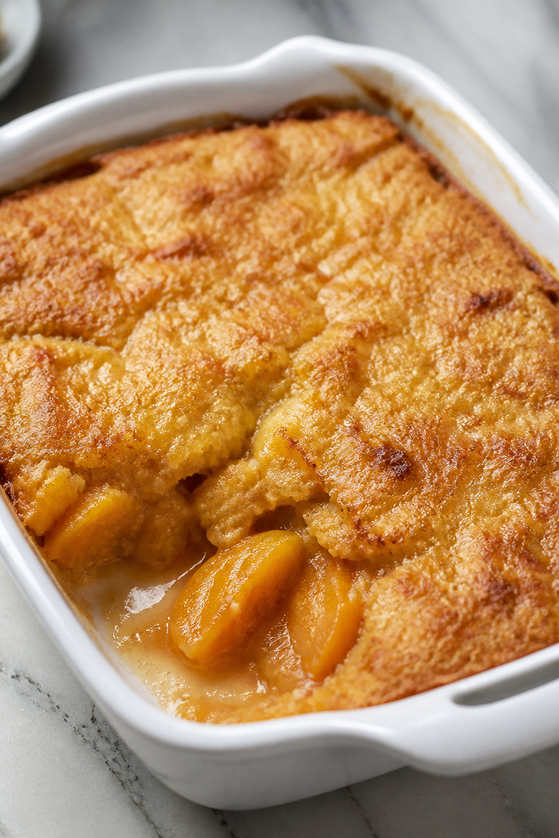 Quick and Easy Peach Cobbler