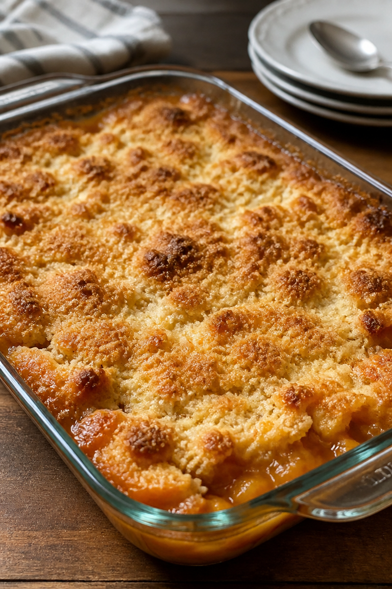 Homemade Peach Cobbler