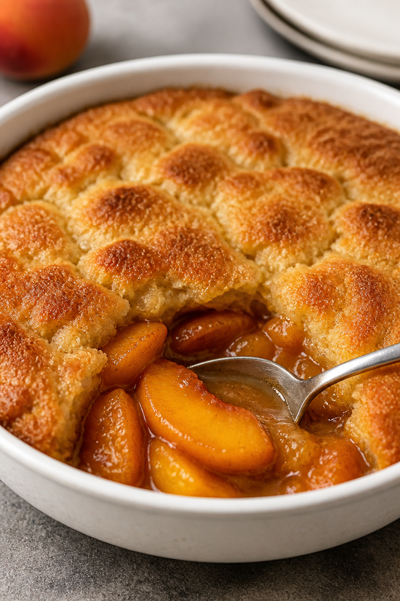 Easy Peach Cobbler Recipe