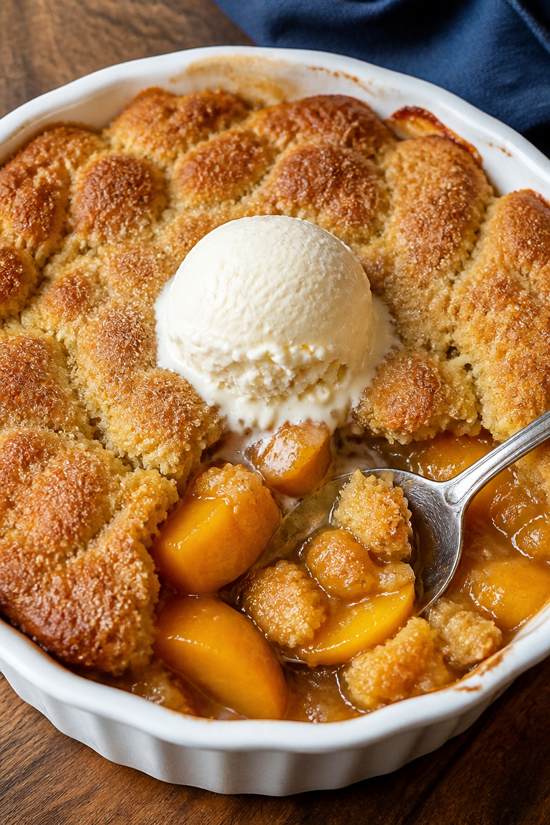Easy Southern Peach Cobbler