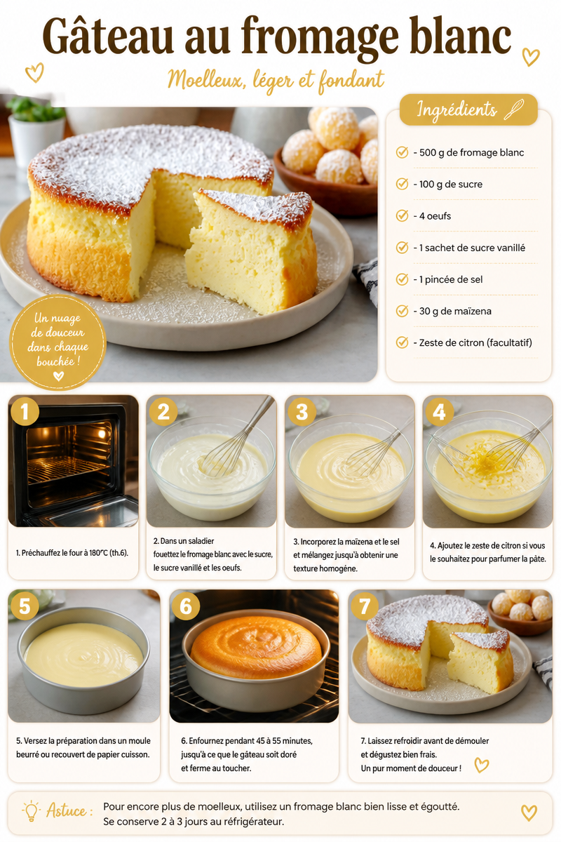 Gâteau au fromage blanc