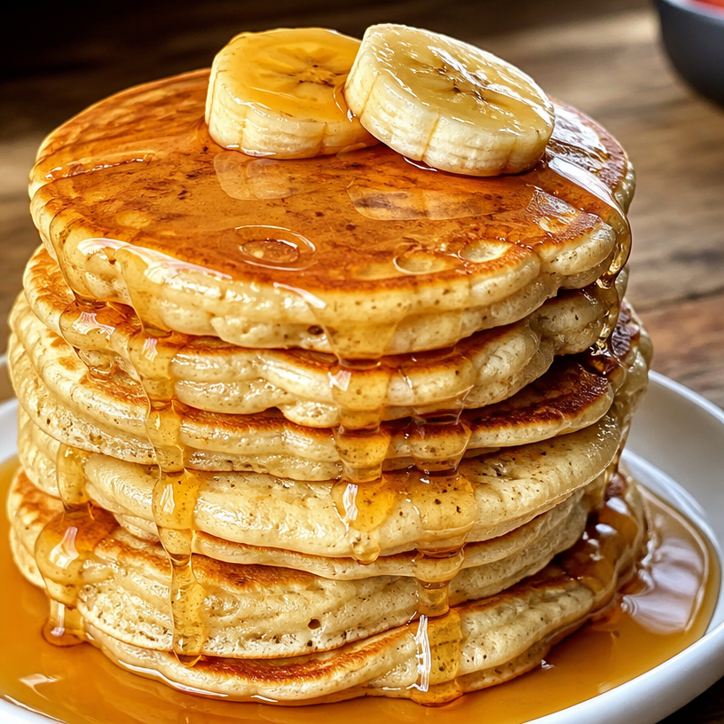 Banana Protein Powder Pancakes