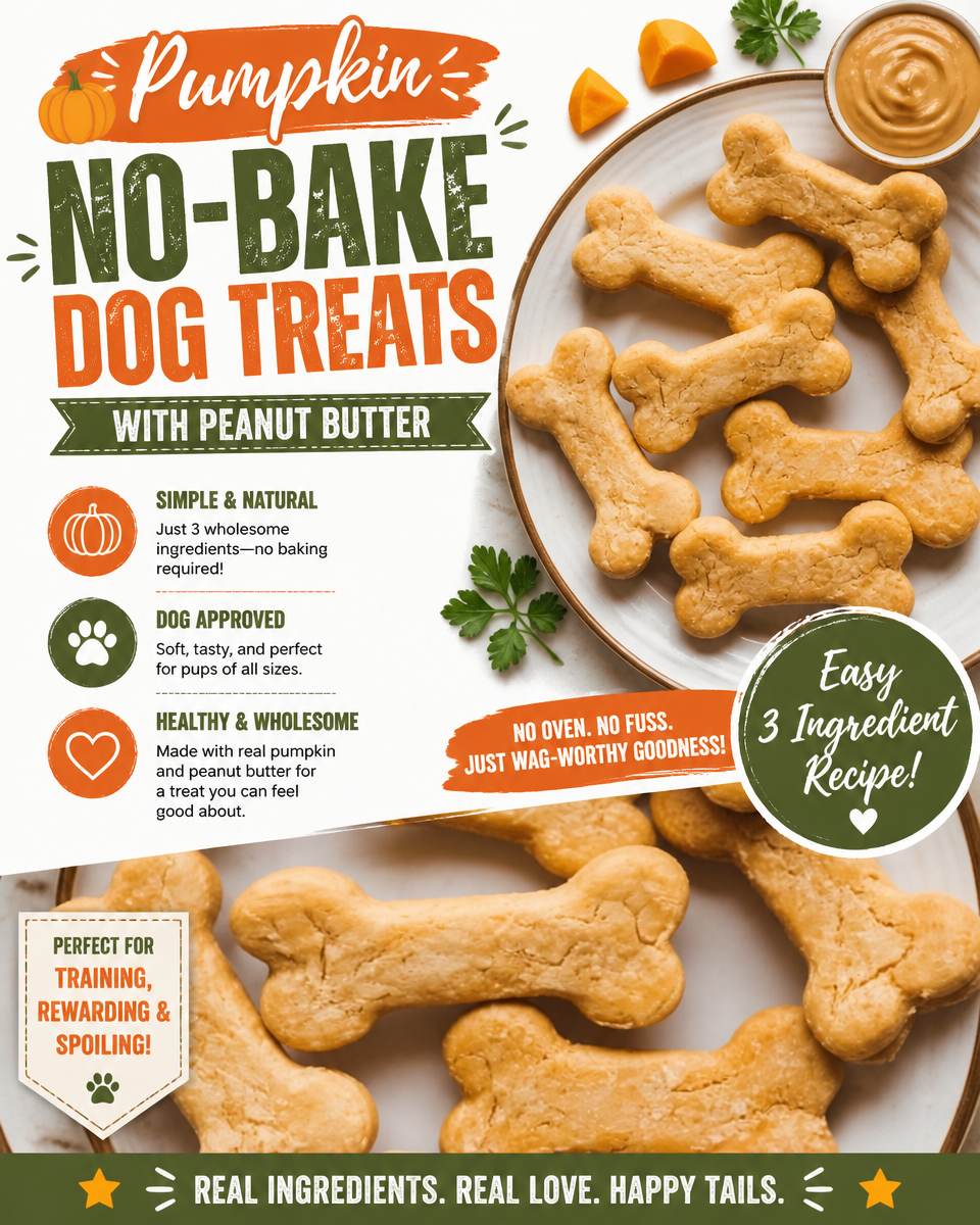 Pumpkin No-Bake Dog Treats