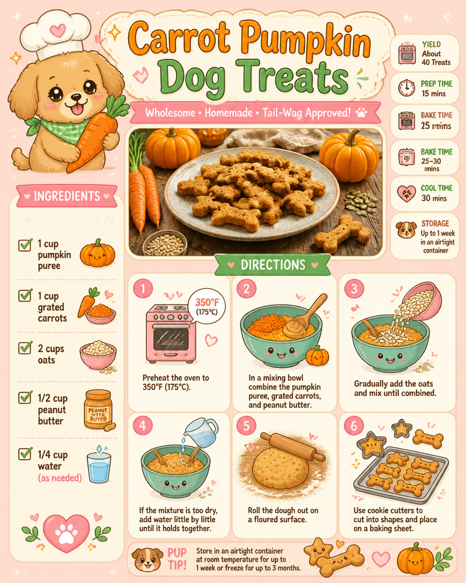 Carrot Pumpkin Dog Treats