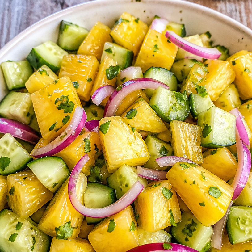 Pineapple Cucumber Salad