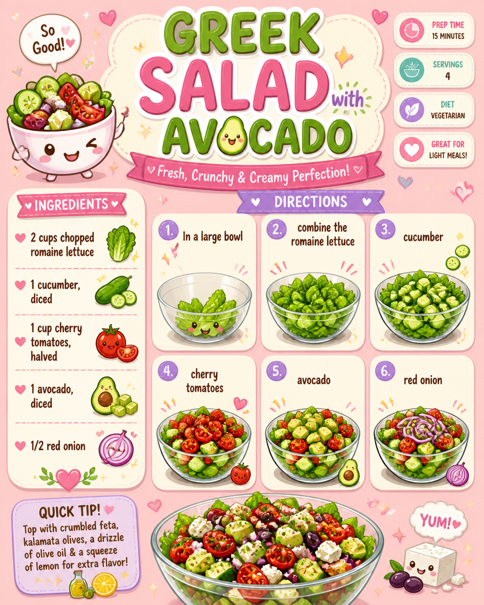 Greek Salad with Avocado
