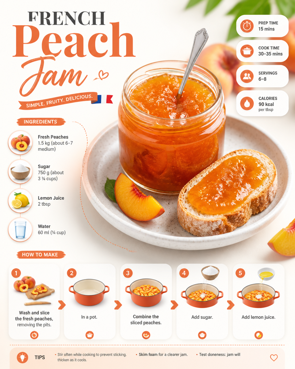 French Peach Jam