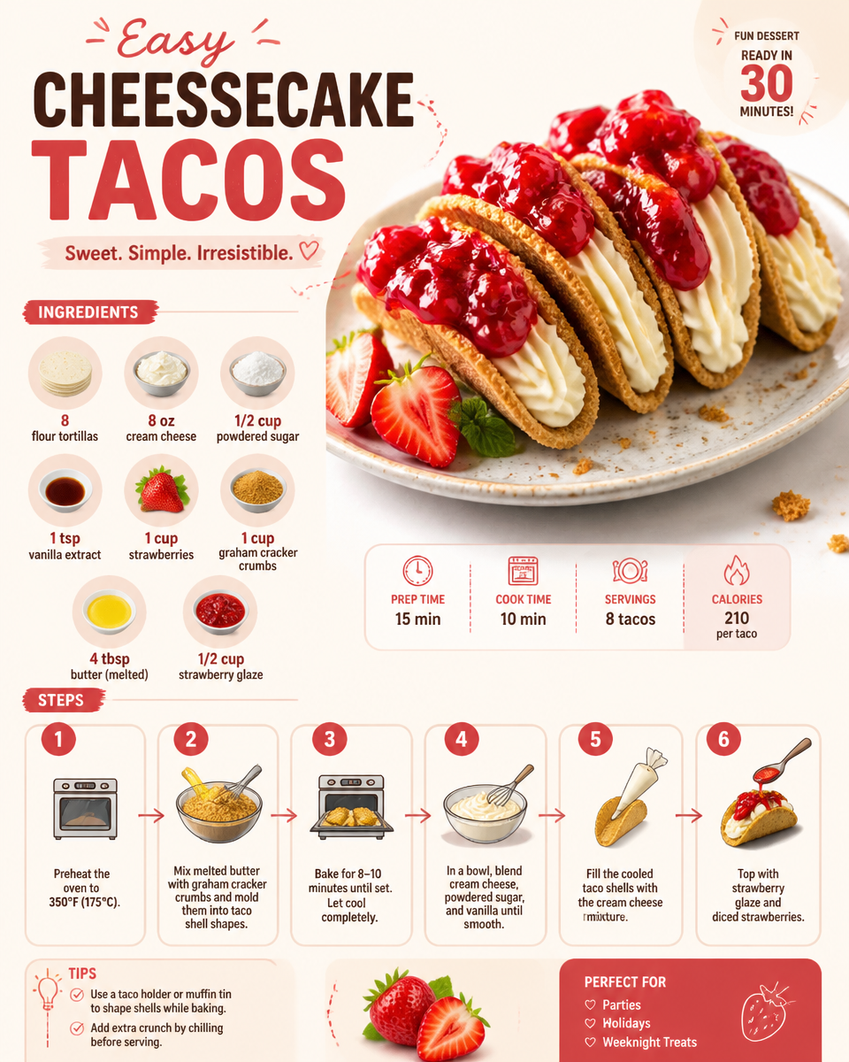 Easy Cheesecake Tacos