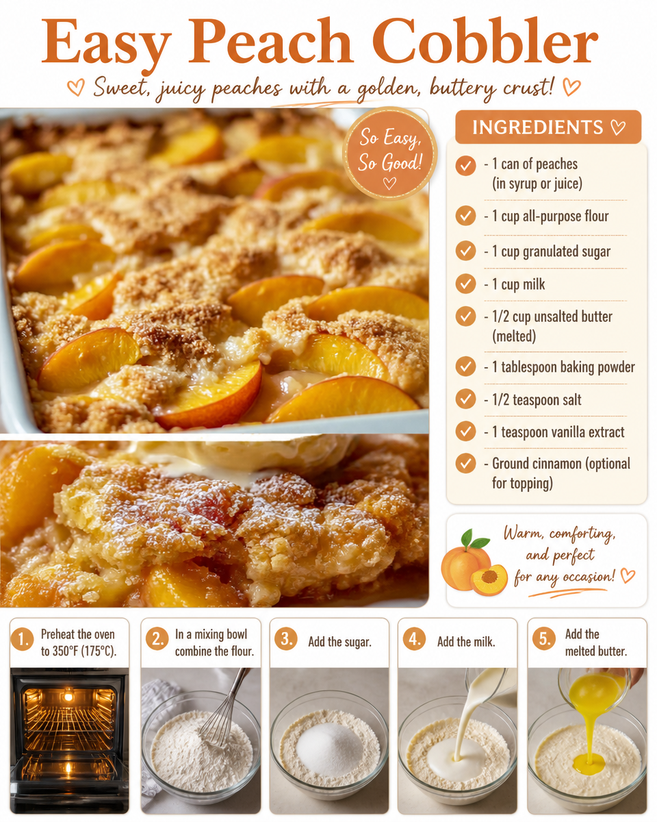 Easy Peach Cobbler