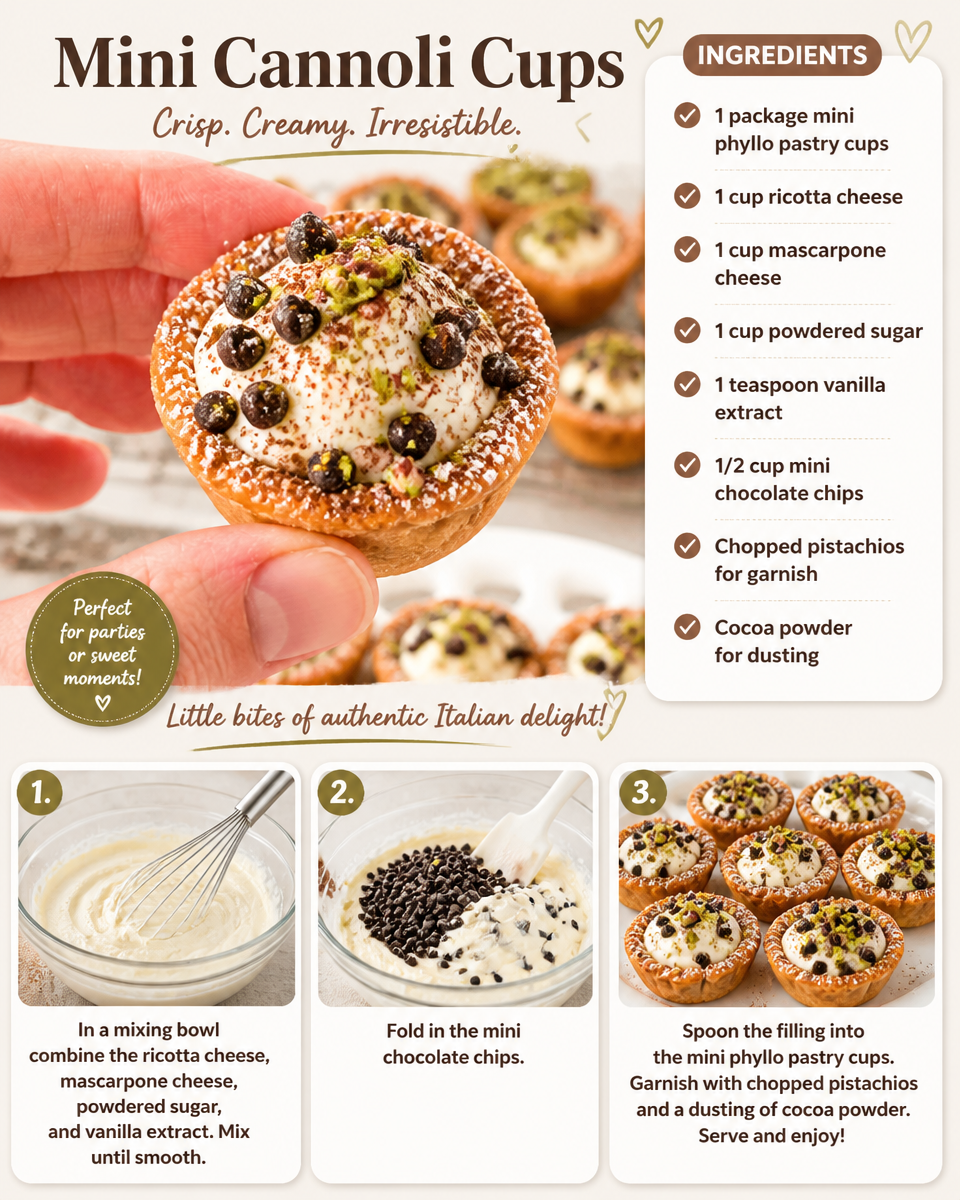Mini Cannoli Cups