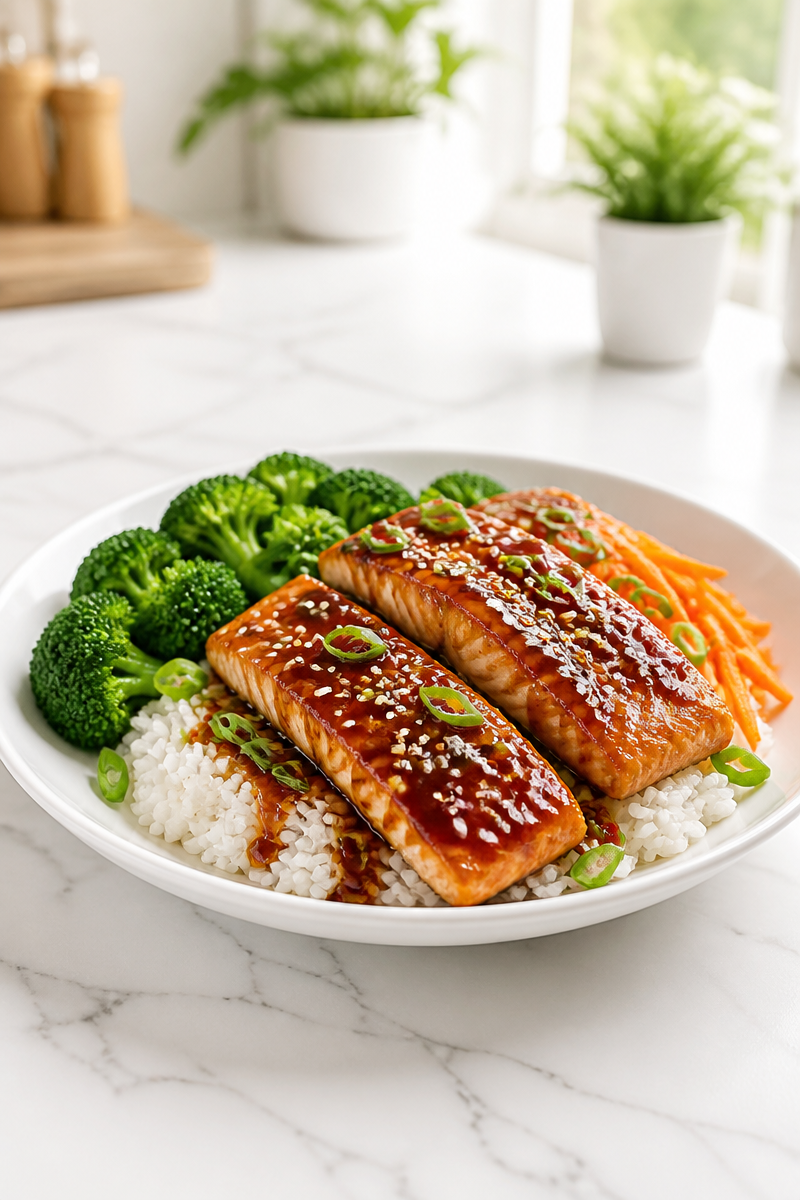 Quick Weeknight Teriyaki Salmon Bowl