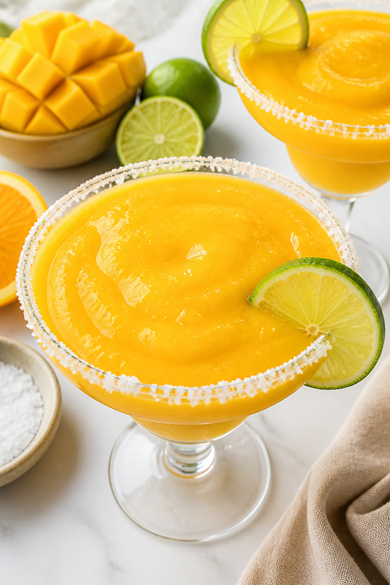 Frozen Mango Margarita Mocktail Recipe