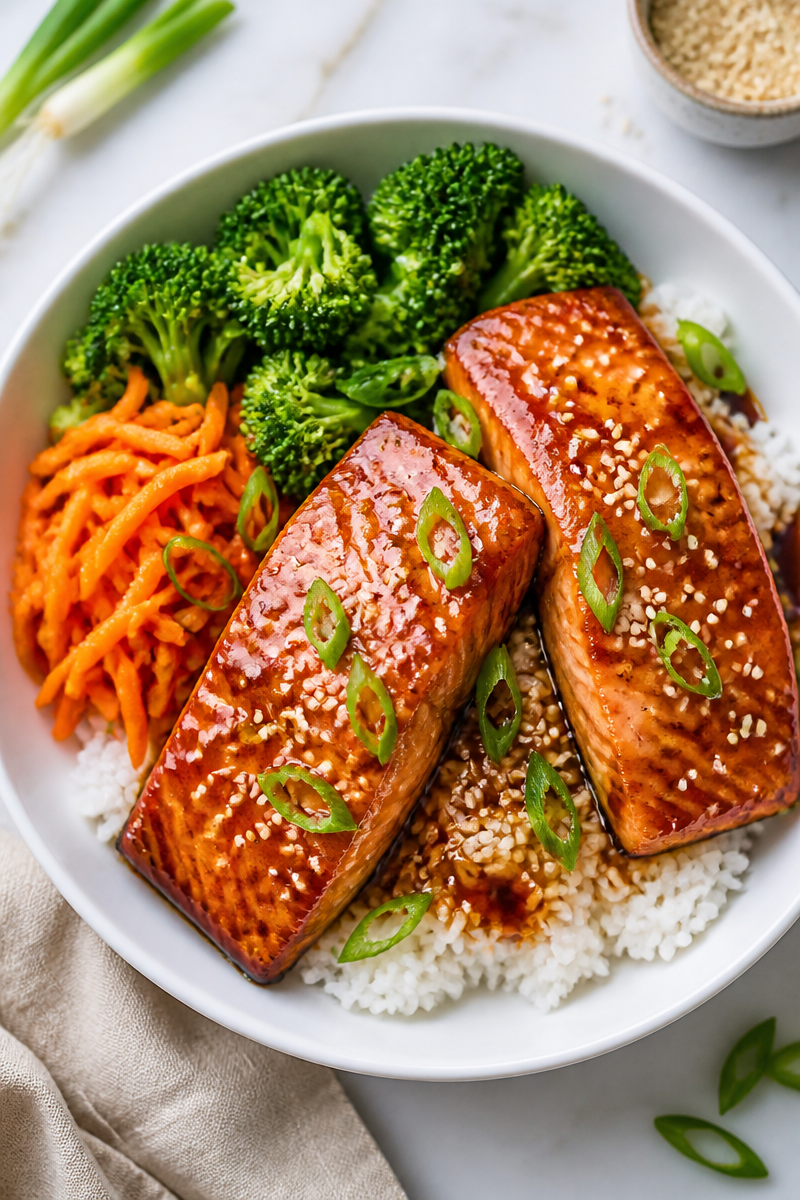 Quick Weeknight Teriyaki Salmon Bowl