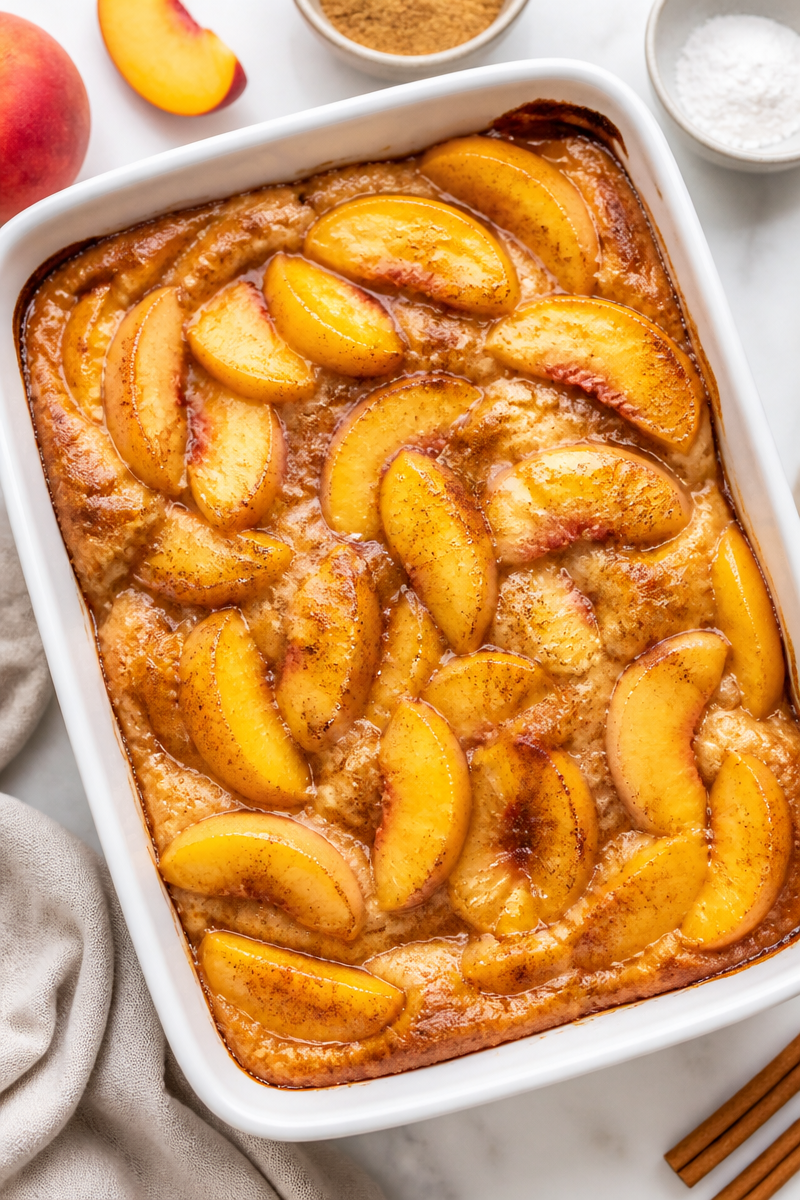 Homemade Peach Cobbler from Scratch
