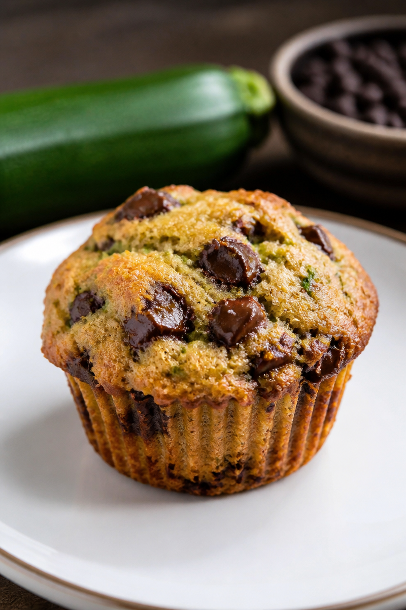Zucchini Chocolate Chip Muffins
