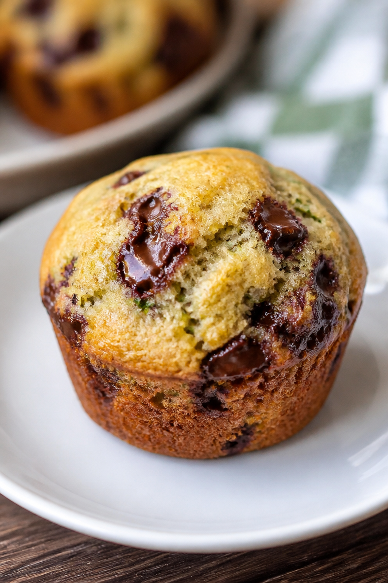 Zucchini Chocolate Chip Muffins