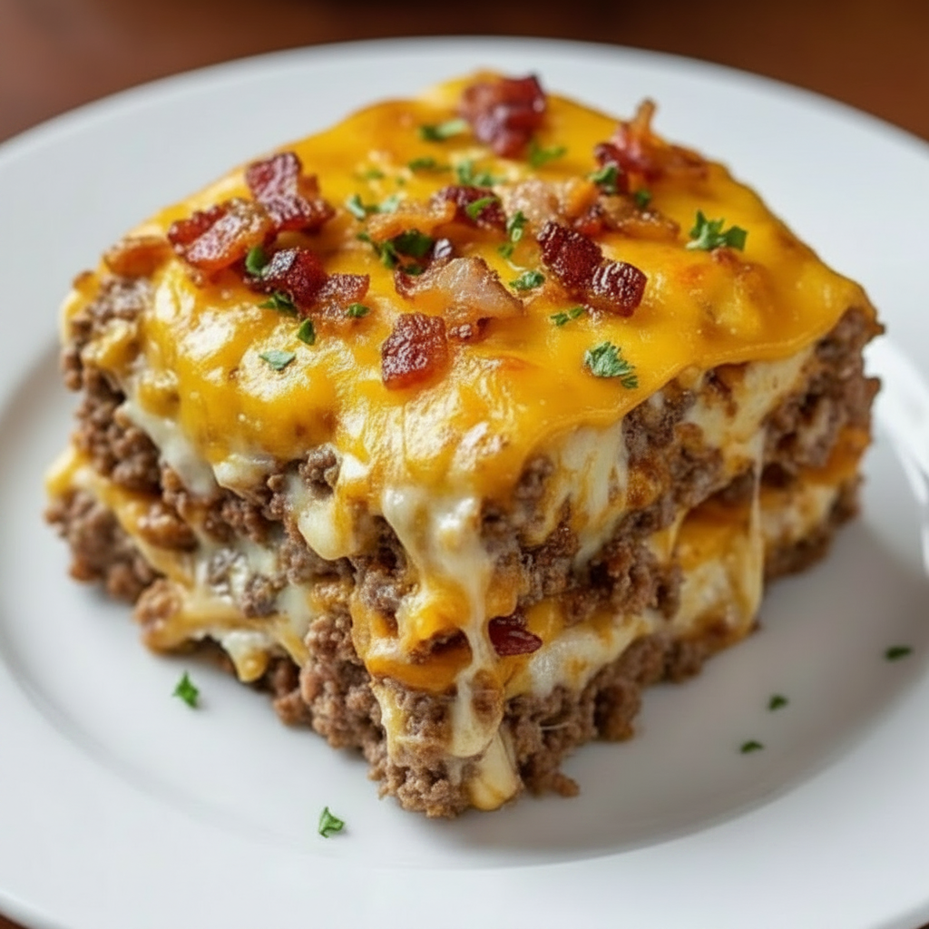 Cheesy Meatloaf Casserole