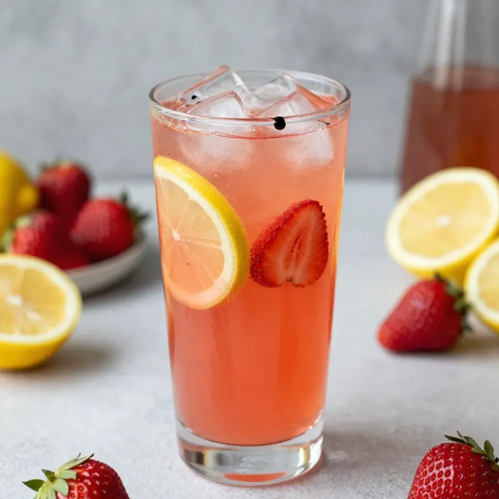 Strawberry Lemonade with Balsamic Glaze Recipe