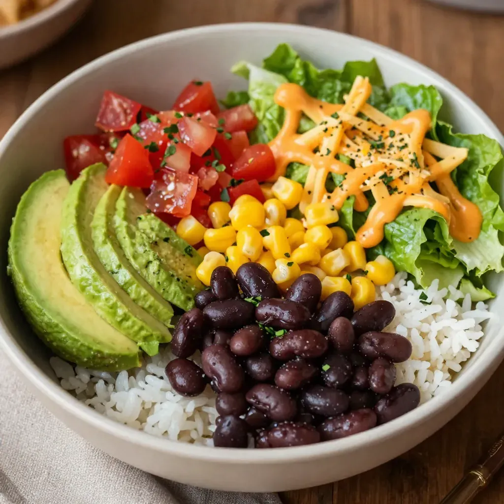 Easy No-Cook Black Bean Taco Bowls Recipe