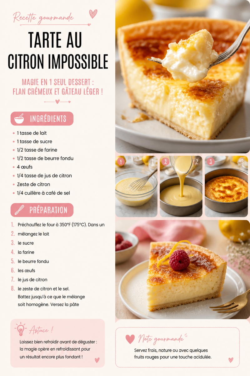 Tarte au citron impossible