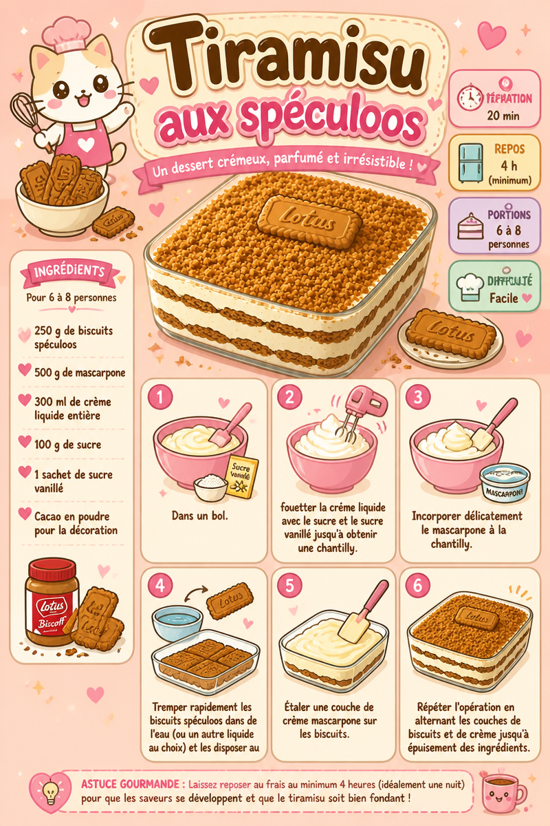 Tiramisu aux spéculoos